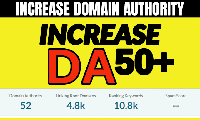 Gig Preview - Increase moz da, increase domain authority, increase da pa