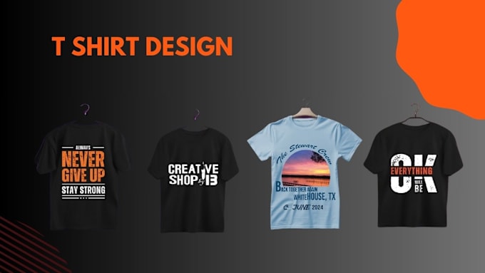 Gig Preview - Create custom minimalist t shirt design perfectly