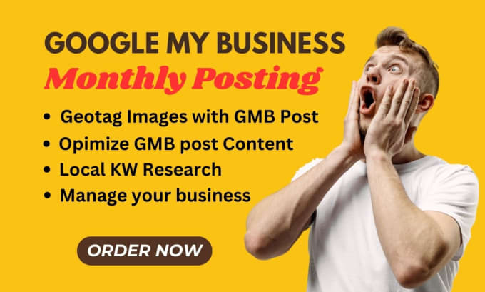 Gig Preview - Manage google my business and gmb post with geotag images for local business SEO