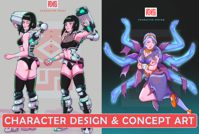 Gig Preview - Do character design and concept art