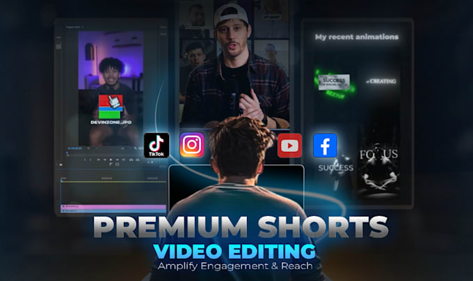 Gig Preview - Edit premium shorts reels ads for youtube instagram tiktok