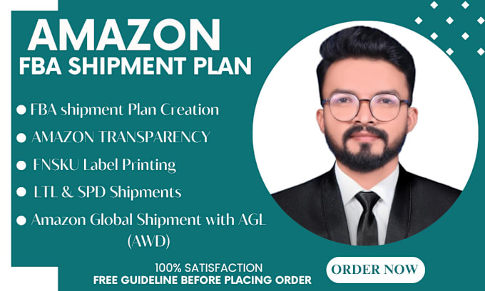 Gig Preview - Create amazon shipment fba amazon awd agl and amazon transparency