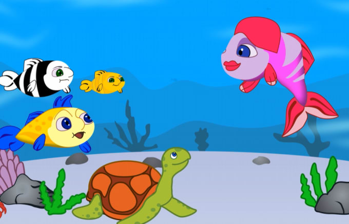 Gig Preview - Create a fun 2d animation for your childrens song