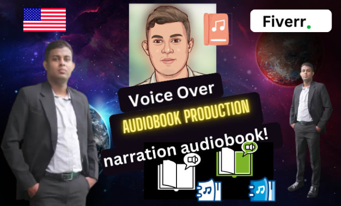 Gig Preview - Professional audiobook narration expert storytelling studio quality audio fast