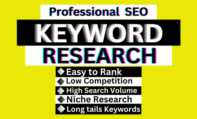 Gig Preview - Do niche research, profitable SEO keyword research for you