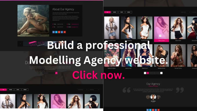 Gig Preview - Design modeling website, agency website, fashion website, hairdresser website,wp