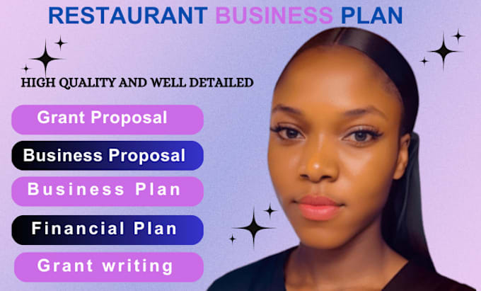 Gig Preview - Restaurant, food truck, business plan, coffee shop, business plan writer