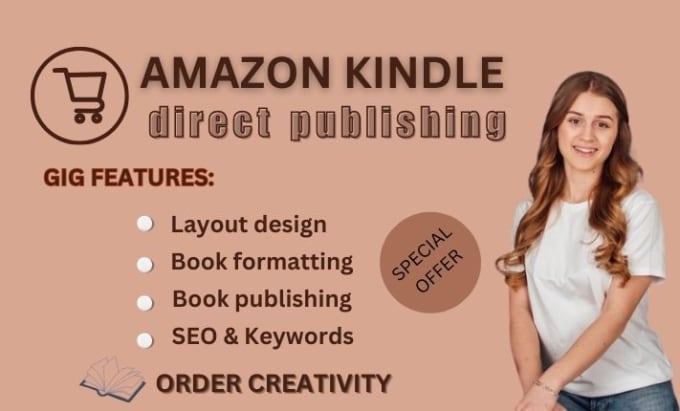 Gig Preview - Formart,publish,promote your book on amazon and kindle KDP