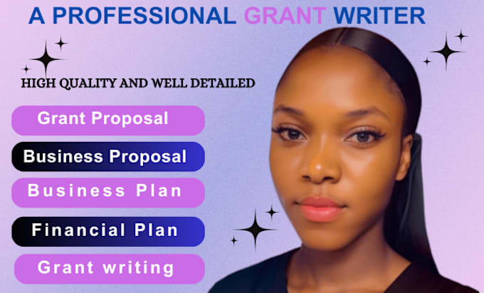 Gig Preview - Do grant writing, business plan, grant proposal, grant writing