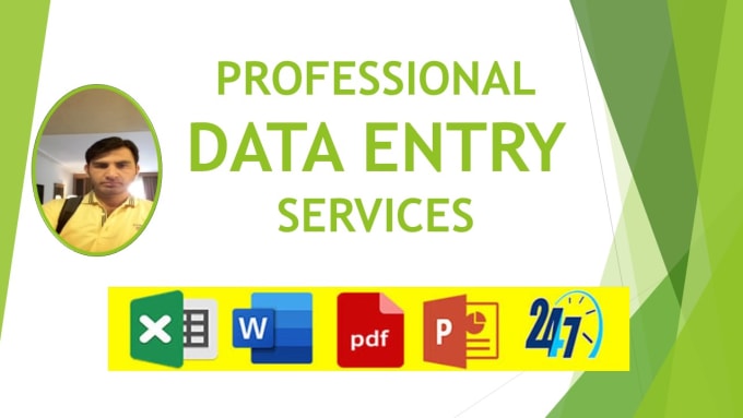 Gig Preview - Do data entry, copy paste, web research, excel data entry,  PDF to excel