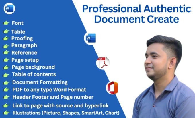 Gig Preview - Create professional documents in microsoft word for you