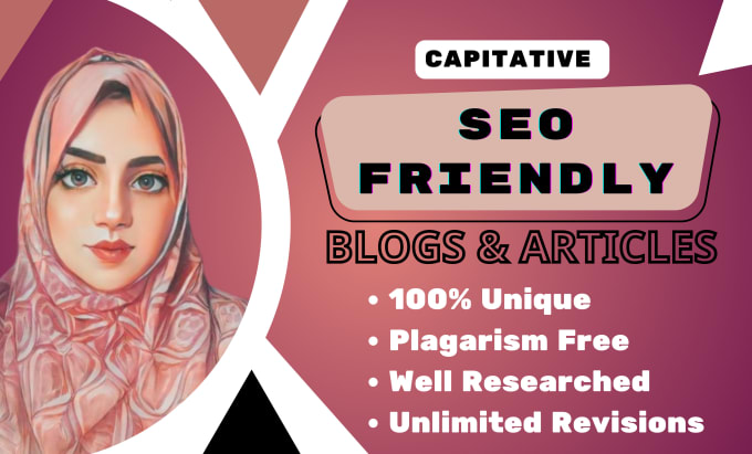 Gig Preview - Write capitative SEO friendly blogs and articles