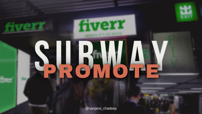 Gig Preview - Get your brand, logo, or company name placed on subway ad boards