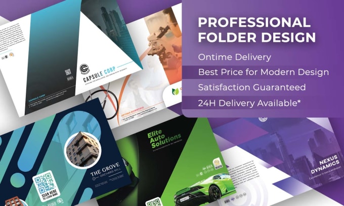 Gig Preview - Create professional business folder design