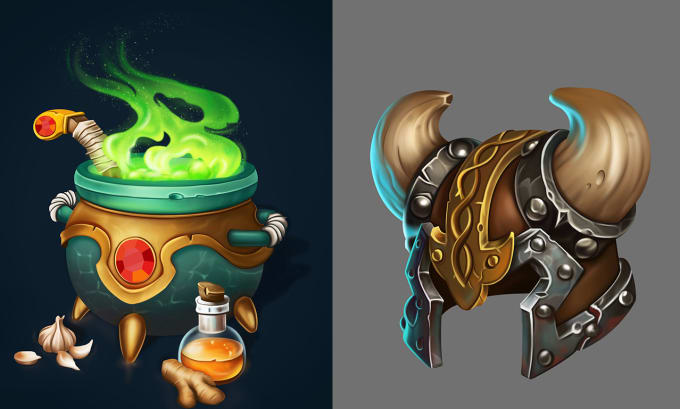 Gig Preview - Design unique props and assets for your 2d games