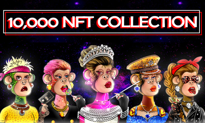 Gig Preview - Design custom nft art, nft cartoon, nft collection