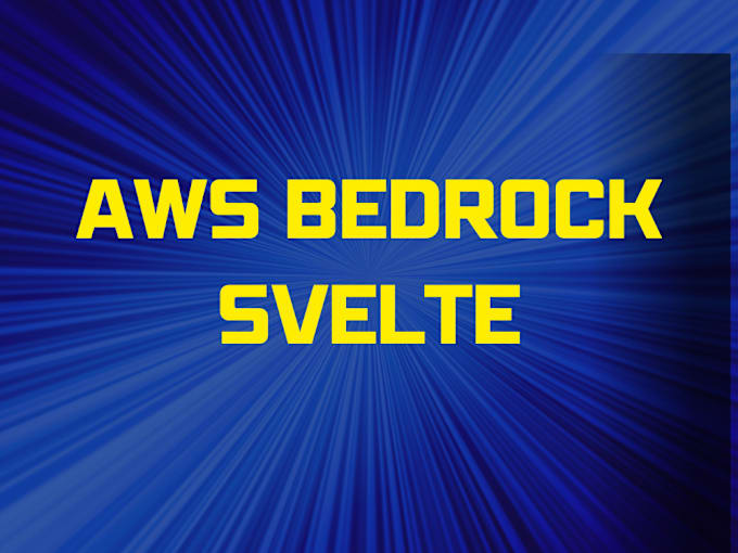 Bestseller - creating AWS bedrock app using svelte