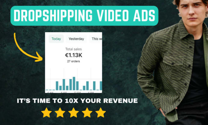 Gig Preview - Create 10x roas dropshipping video ads