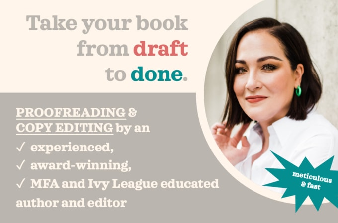 Gig Preview - Proofread and copy edit your novel or fiction book