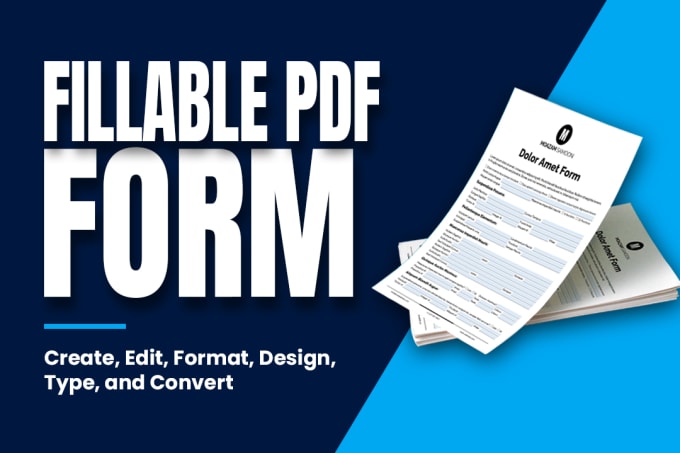 Gig Preview - Create and design digital fillable PDF form