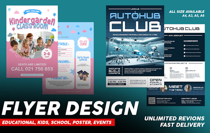 Gig Preview - Design educational, event flyer and poster design