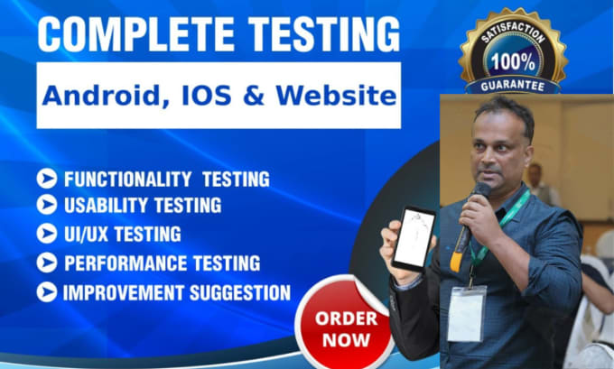 Gig Preview - Qa testing of your ios and android app