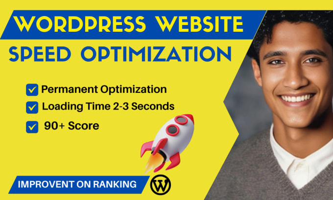 Gig Preview - Do wordpress website speed optimization