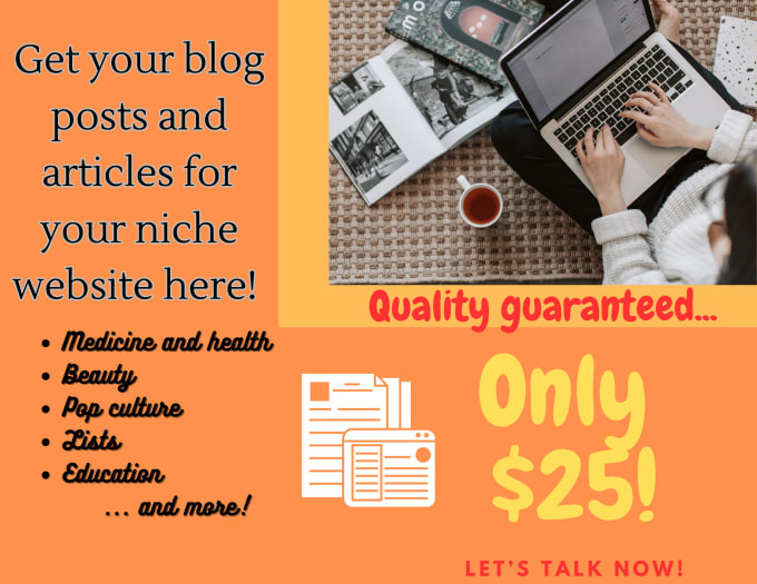 Gig Preview - Write a SEO blog post or essay for your niche website