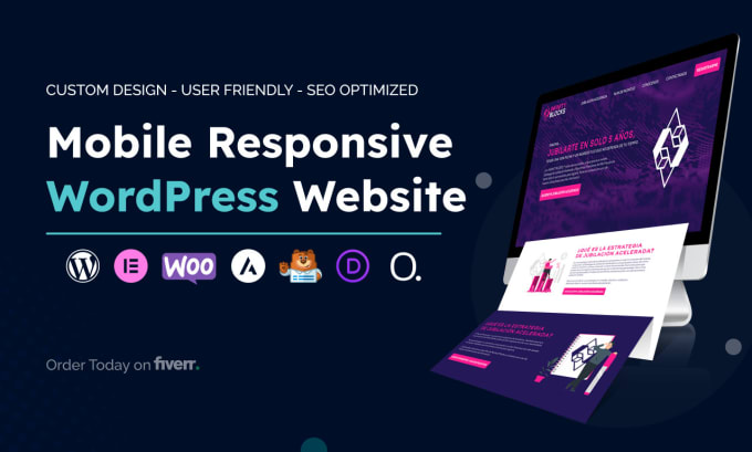 Gig Preview - Design a responsive wordpress website