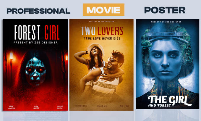 Gig Preview - Do professional movie poster design within 24 hours