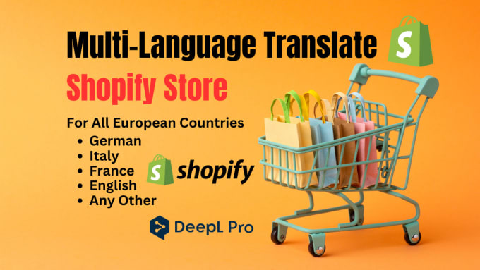 Gig Preview - Do professional multilingual shopify store translation