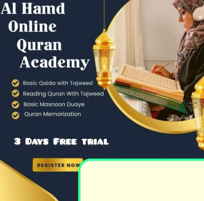 Gig Preview - Your best quran teacher and quran tutor,