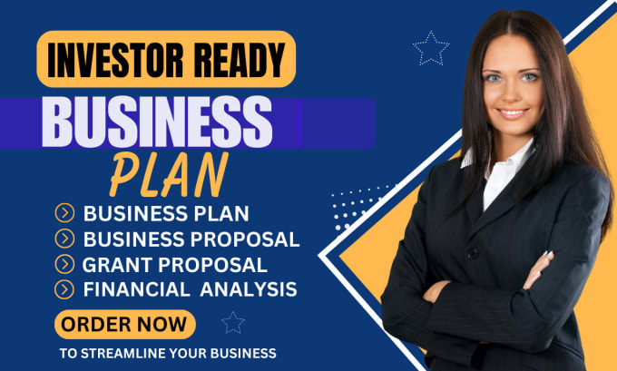 Gig Preview - Write an investor ready business plan for startup, grants and proposals