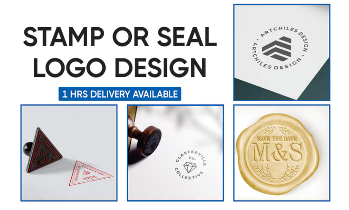 Gig Preview - Design professional realistic rubber stamp, seal logo in 1h