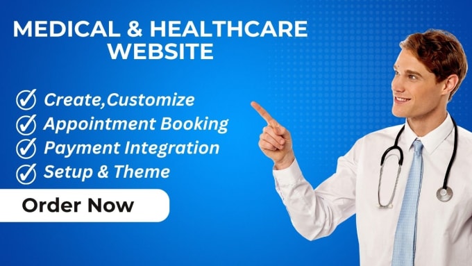 Gig Preview - Design medical, healthcare, doctor, clinic, dentist, therapy, hospital website