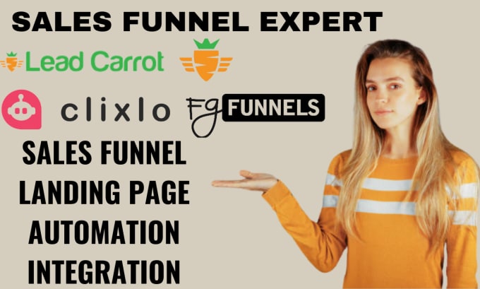 Gig Preview - Create fg funnel, clixio automation,and lead carrot