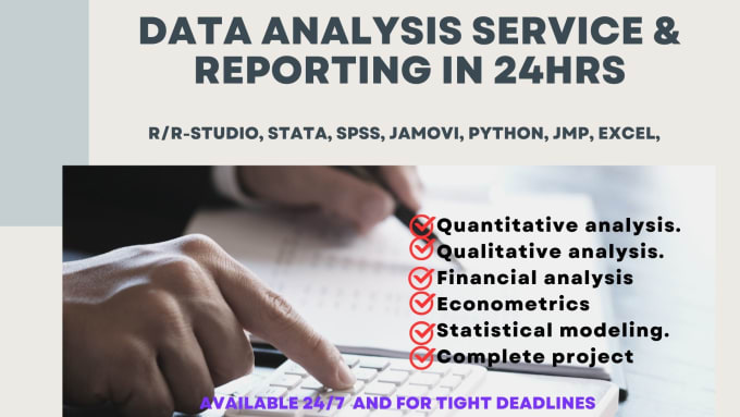 Gig Preview - Do data analysis in r, spss, jamovi, python, jmp, and excel