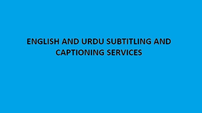 Gig Preview - Do subtitling and captioning