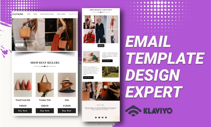 Gig Preview - Build klaviyo and mailchimp email template design