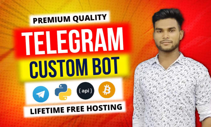 Gig Preview - Create your custom and premium quality telegram bot