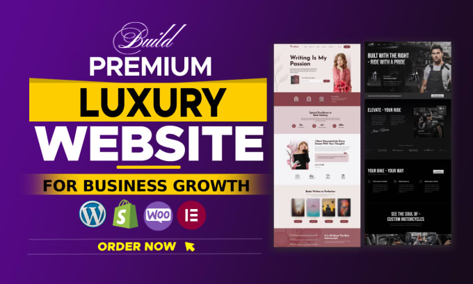 Gig Preview - Build a luxury and premium wordpress website for your business growth