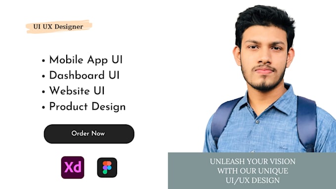 Gig Preview - Do UI UX design, website, dashboard, mobile app UI UX designer