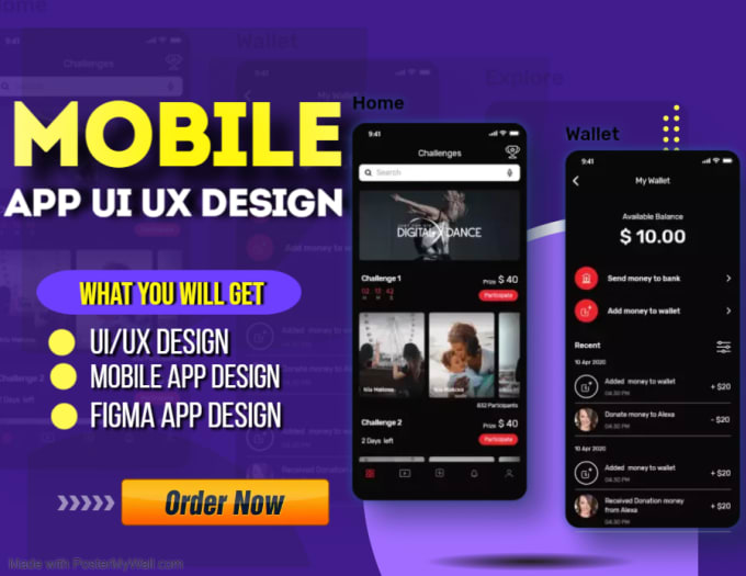 Bestseller - do trendy mobile app UI UX design in figma, website dashboard mobile app design