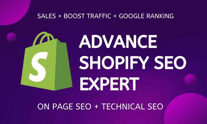 Gig Preview - Shopify SEO to boost shopify sales and google ranking