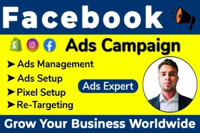 Gig Preview - Setup and manage facebook advertising and fb ads campaign