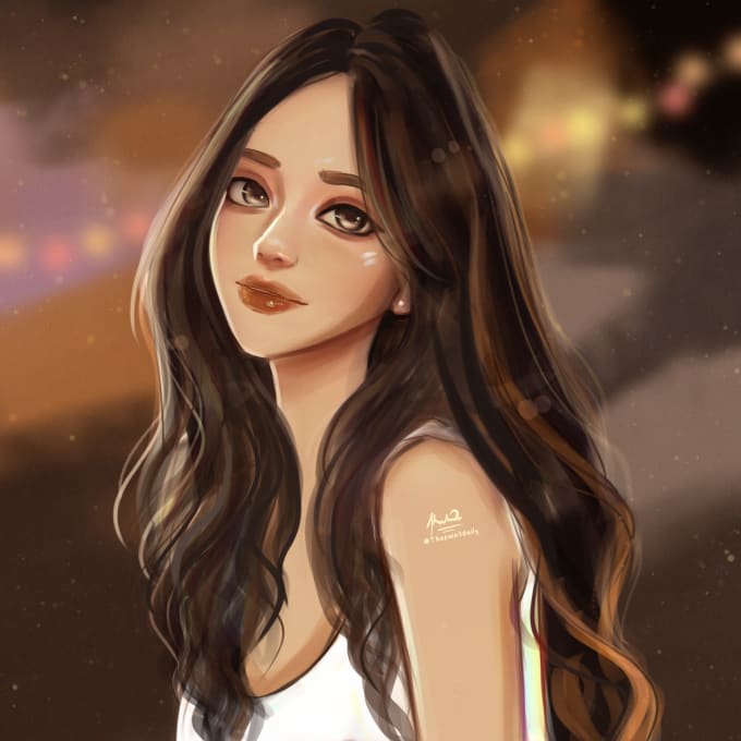 Gig Preview - Paint a stylized digital portrait for you