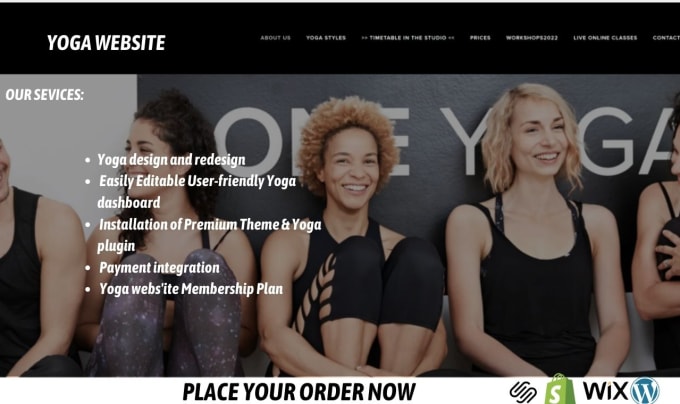 Bestseller - design a converting yoga, gym, fitness, wellness, golf club, workout website