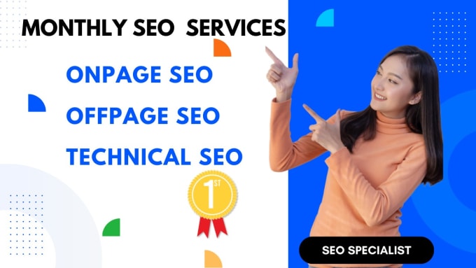 Gig Preview - Do complete white hat monthly seo service to rank your site