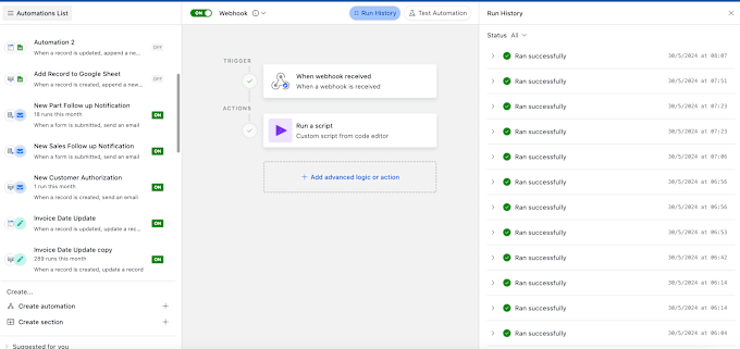 Gig Preview - Do airtable automation and webhooks