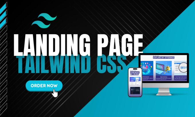 Gig Preview - Design responsive landing pages using the tailwind CSS